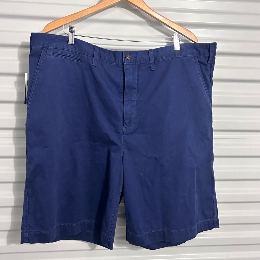 Polo Ralph Lauren Mens Navy Blue Relaxed Fit 10 Inch Chino Shorts Size 42 NWT